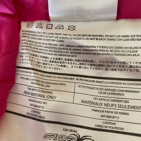 Spyder Ski jacket , Size 8 - Picture 5 of 5